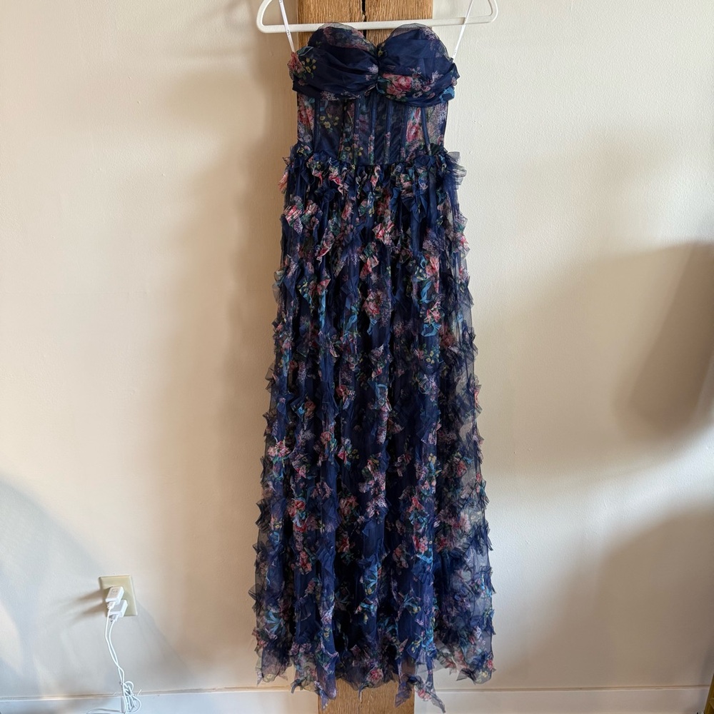 Lulu's Floral & Sheer Maxi - Picture 4 of 13